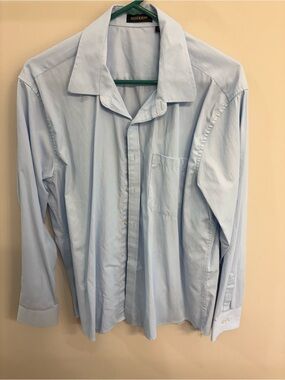 Hisdern Light Blue Men's Dress Shirt